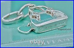 Tiffany & Co. Sterling Silver Purse Love Heart Charm Oval Clasp Gift Box 21328P