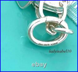 Tiffany & Co. Sterling Silver Purse Love Heart Charm Oval Clasp Gift Box 21328P