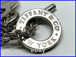 Tiffany & Co. Sterling Silver Return to Tiffany Heart Charm Toggle Bracelet