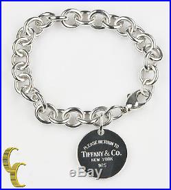 Tiffany & Co. Sterling Silver Round Return to Tag Charm Bracelet Ret=$300