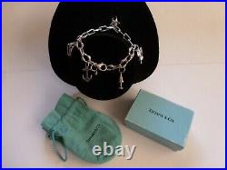 Tiffany & Co. Sterling Silver Seas 5 Charm Bracelet