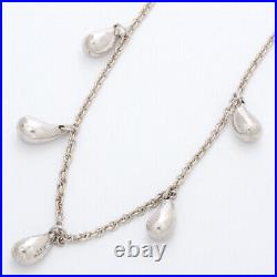 Tiffany & Co. Teardrop 5 Charm Bracelet 7 Sterling Silver 925 Elsa Peretti