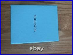 Tiffany & Co. Very RARE Silver Filigree Heart Key charm 7.5 oval link Bracelet