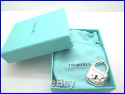 Tiffany NIB Silver Large Arc Lock Padlock Pendant Charm for Bracelet Necklace