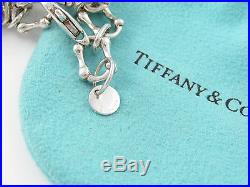 Tiffany RARE Silver Dog Charm Bulldog Poodle Retriever Westie 7.9 Inch Bracelet