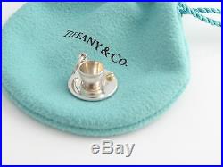 Tiffany Silver 18K Gold Picasso Espresso Tea Cup Charm 4 Bracelet / Necklace