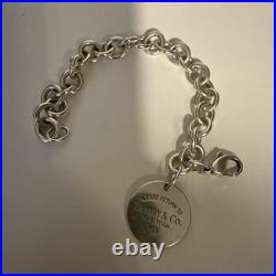 Tiffany Sterling Silver 1990 Vintage Return to Tiffany Disc Bracelet