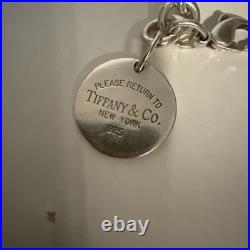 Tiffany Sterling Silver 1990 Vintage Return to Tiffany Disc Bracelet