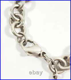 Tiffany Sterling Silver Bracelet with Men's Warehouse Service Charm 18K & Silver