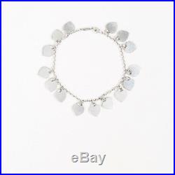 Tiffany Sterling Silver Multi Heart Charm Bracelet