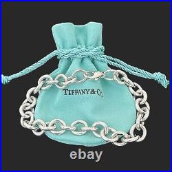 Tiffany and Co Bracelet- 10mm Link- Starter Charm Bracelet- 21.5 cm