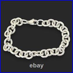 Tiffany and Co Bracelet- 10mm Link- Starter Charm Bracelet- 21.5 cm