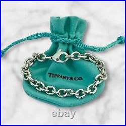 Tiffany and Co Bracelet- 8mm Link- Starter Charm Bracelet- 19 cm