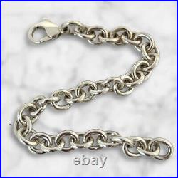 Tiffany and Co Bracelet- 8mm Link- Starter Charm Bracelet- 19 cm