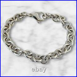 Tiffany and Co Bracelet- 8mm Link- Starter Charm Bracelet- 19 cm