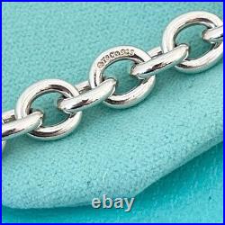 Tiffany and Co Bracelet- 8mm Link- Starter Charm Bracelet- 19 cm