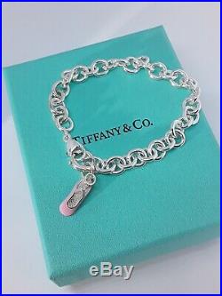 Tiffany and Co Sterling Silver/Enamel Ballet Diamond Charm Bracelet