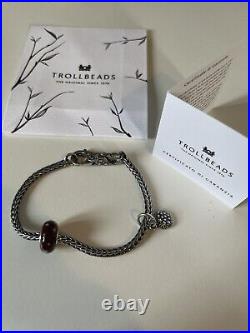 Trollbeads bracelet Pan Di Stelle complete with bead and charm