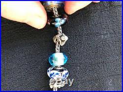 Trollbeads'under the sea' silver charm bracelet new