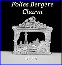 V Rare 1960's Sterling Silver Folies Bergere Stage Paris Sky Line Bracelet Charm V Rare 1960's Sterling Silver Folies Bergere Stage Paris Sky Line Bracelet Charm