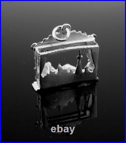 V Rare 1960's Sterling Silver Folies Bergere Stage Paris Sky Line Bracelet Charm V Rare 1960's Sterling Silver Folies Bergere Stage Paris Sky Line Bracelet Charm