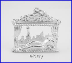 V Rare 1960's Sterling Silver Folies Bergere Stage Paris Sky Line Bracelet Charm V Rare 1960's Sterling Silver Folies Bergere Stage Paris Sky Line Bracelet Charm