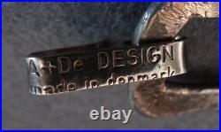 VINTAGE A +De J. ANDERSEN + ERIK DENNING PEWTER BRACELET DENMARK