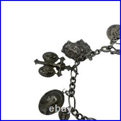 VINTAGE Sterling Silver Charm Bracelet 15 Charms Germany Religious Theme 59.3g VINTAGE Sterling Silver Charm Bracelet 15 Charms Germany Religious Theme 59.3g