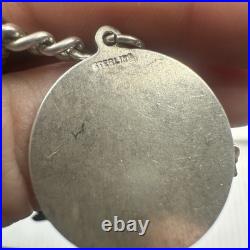 VINTAGE Sterling Silver Charm Bracelet 15 Charms Germany Religious Theme 59.3g VINTAGE Sterling Silver Charm Bracelet 15 Charms Germany Religious Theme 59.3g