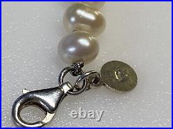 Vincenza Sterling Silver bracelet 925 Freshwater Pearl heart charm 12.63g