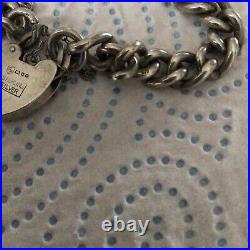 Vintage 1959, sterling silver 8inch Sports charm bracelet