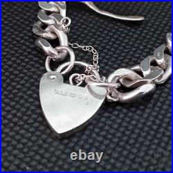 Vintage 925 Sterling Silver Charm Bracelet With 8 Silver Charms Vintage 925 Sterling Silver Charm Bracelet With 8 Silver Charms