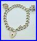 Vintage-925-Sterling-Silver-Curb-Chain-Charm-Bracelet-With-2-Charms-39-21g-GC-01-bbld