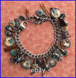 Vintage Blackberry Designs Charm Bracelet Ancient Egyptian Theme 316L Stainless Vintage Blackberry Designs Charm Bracelet Ancient Egyptian Theme 316L Stainless