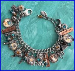 Vintage Blackberry Designs Charm Bracelet Ancient Egyptian Theme 316L Stainless Vintage Blackberry Designs Charm Bracelet Ancient Egyptian Theme 316L Stainless