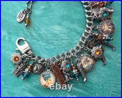 Vintage Blackberry Designs Charm Bracelet Ancient Egyptian Theme 316L Stainless Vintage Blackberry Designs Charm Bracelet Ancient Egyptian Theme 316L Stainless