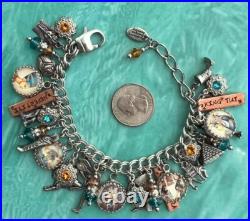 Vintage Blackberry Designs Charm Bracelet Ancient Egyptian Theme 316L Stainless Vintage Blackberry Designs Charm Bracelet Ancient Egyptian Theme 316L Stainless