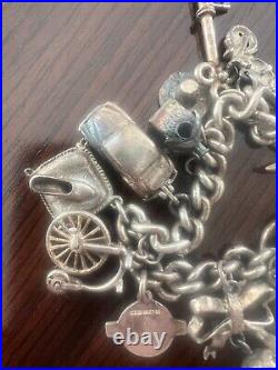 Vintage Charm Bracelet. 15 Charms