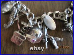 Vintage Charm Bracelet 16 Charms