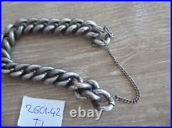 Vintage Chunky Heavy Solid Silver Bracelet