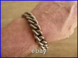 Vintage Chunky Heavy Solid Silver Bracelet