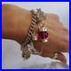 Vintage-Kitsch-Curb-Chain-Charm-Bracelet-925-Sterling-Silver-8-Inches-01-wotr