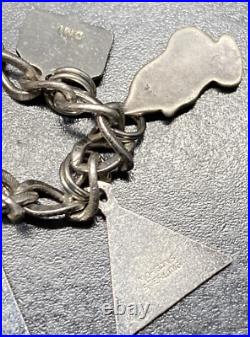 Vintage Morgans Jobs Daughters 925 Sterling Silver DMI Charm Bracelet 24g & 7 Vintage Morgans Jobs Daughters 925 Sterling Silver DMI Charm Bracelet 24g & 7