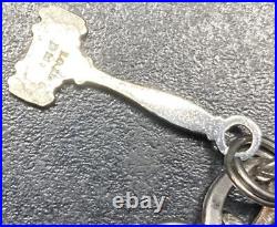 Vintage Morgans Jobs Daughters 925 Sterling Silver DMI Charm Bracelet 24g & 7 Vintage Morgans Jobs Daughters 925 Sterling Silver DMI Charm Bracelet 24g & 7