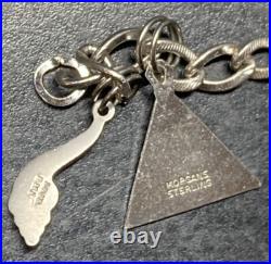 Vintage Morgans Jobs Daughters 925 Sterling Silver DMI Charm Bracelet 24g & 7 Vintage Morgans Jobs Daughters 925 Sterling Silver DMI Charm Bracelet 24g & 7
