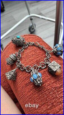 Vintage Perruzzi Large Charm Bracelet