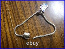 Vintage Sanrio Hello Kitty Clasp Bracelet Sterling Silver Charm Bracelet
