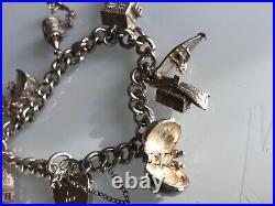 Vintage Silver Charm Bracelet