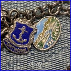 Vintage Silver Charm Bracelet 51g 23 Charms Miscellaneous Themed Vintage Silver Charm Bracelet 51g 23 Charms Miscellaneous Themed