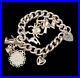 Vintage-Silver-Charm-Bracelet-925-Round-Curb-Link-76-70g-01-vi